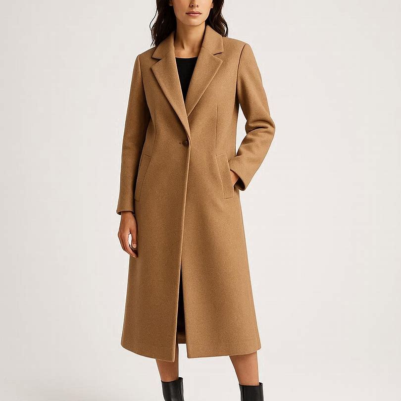 Camel Wool Long Coat